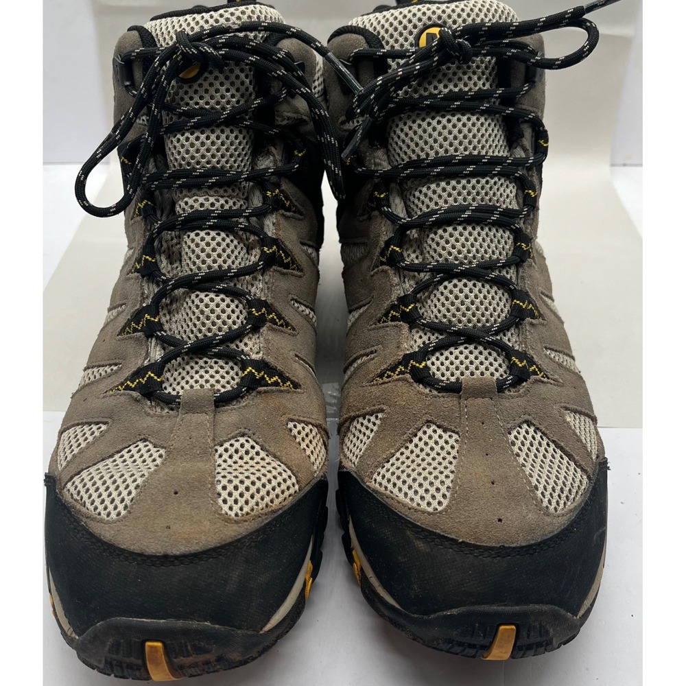 Merrell Alverstone Mid Waterproof‎ Hiking Boots Mens 14 Brown Black J50829 - Picture 2 of 11